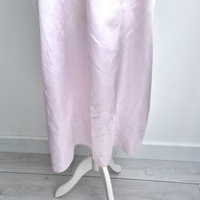 Load image into Gallery viewer, Marlon Nylon Satin Nightdress UK 20 22 Pastel Pink Lace Trim Midi Camisole