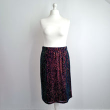 Load image into Gallery viewer, Bonmarché Multicolour Sequin Pencil Skirt UK 20 Party Evening NEW Rainbow Plus