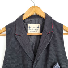 Load image into Gallery viewer, Spitalfields Clothing Co Waistcoat 42R Grey Dotted Smart Tailored Suit Vest