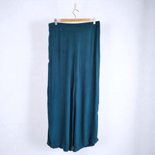 Load image into Gallery viewer, Nomads Trousers Wide Leg Dark Green 14 Palazzo Cheesecloth Casual Relaxed Fit