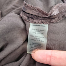 Load image into Gallery viewer, T Alexander Wang Slip Dress Medium NEW Velvet Brown Silk Blend Maxi Evening
