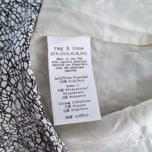 Load image into Gallery viewer, Rag & Bone Dress 100% Silk Mini Shift Pockets Abstract Print Tunic Lined Medium
