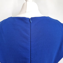 Load image into Gallery viewer, Coast Midi Dress Occasion 14 Cobalt Blue Ruffles Cocktail Wedding Guest Lined