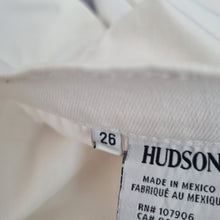 Load image into Gallery viewer, Hudson Jeans White Skinny Nico Mid Rise Ankle Stretch Slim Fit Size W26 UK 8