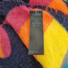 Load image into Gallery viewer, Accessorize Rainbow Heart Scarf Navy Multicolour Oversized Shawl Wrap Pride