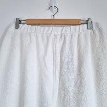 Load image into Gallery viewer, River Island Studios Trousers M 14 NEW Cream Towelled Casual Pockets Wide Leg