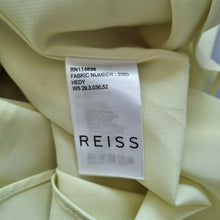 Load image into Gallery viewer, Reiss Dress Cocktail Pastel Lime Green Nipped Waist Lined Hedy Occasion Size 10