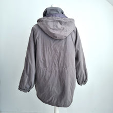 Load image into Gallery viewer, Holmewood Padded Puffer Coat UK 20 Grey Removable Hood Winter Jacket Parka Plus
