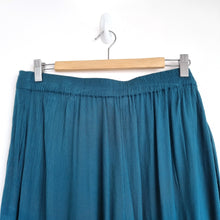 Load image into Gallery viewer, Nomads Trousers Wide Leg Dark Green 14 Palazzo Cheesecloth Casual Relaxed Fit