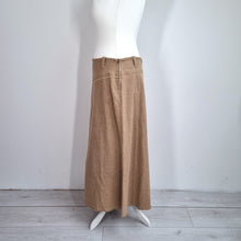 Load image into Gallery viewer, Per Una Midi Skirt 18 NEW M&S Beige Stretch Maxi A Line Pocket Western Denim