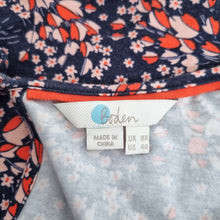 Load image into Gallery viewer, Boden Dress Jersey Pockets UK 8 Ditsy Floral Print Navy Long Sleeves Stretch