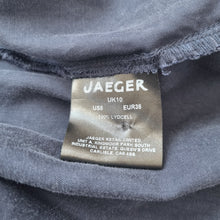 Load image into Gallery viewer, Jaeger Jacket Lightweight Navy Blue 100% Lyocell Summer Pockets Chambray 10