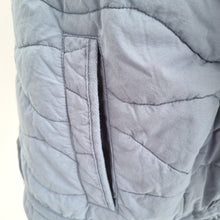 Load image into Gallery viewer, Next Quilted Padded Jacket UK 20 Light Blue 100% Cotton Coat Boxy Pockets Zip