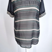 Load image into Gallery viewer, Scotch & Soda Blouse Small Maison Scotch À La Belle Étoile Sheer Striped Black