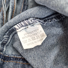 Load image into Gallery viewer, Denim Lace Up Vest Top Small Corset Blue Sleeveless Tie Tank Milkmaid Festival