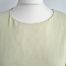 Load image into Gallery viewer, Reiss Dress Cocktail Pastel Lime Green Nipped Waist Lined Hedy Occasion Size 10