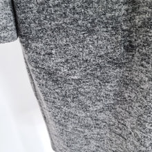 Load image into Gallery viewer, Toast Dress Tunic Wool Blend Sweater Mini Shift Tweed Grey Pocket Lagenlook 14