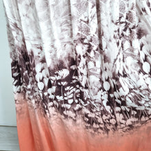 Load image into Gallery viewer, Mint Velvet Maxi Skirt Meadow Print Brown Coral Pleated Lined Party Viscose 12