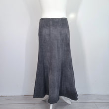 Load image into Gallery viewer, Per Una Denim Skirt Maxi 18 Long Black M&S NEW A Line Panelled Boho Modest Tall