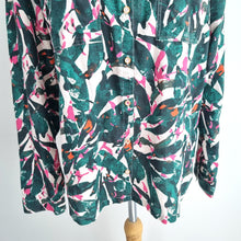 Load image into Gallery viewer, White Stuff Shirt Blouse 100% Organic Cotton Abstract Print Long Sleeves Size 14