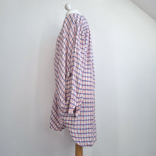 Load image into Gallery viewer, Anthropologie  Oversized Tunic Dress 14 Saturday Sunday Plaid Hi Lo Button Down