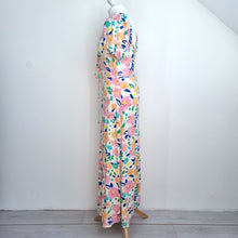 Load image into Gallery viewer, Monsoon Maxi Dress Casual Floral Print Jersey Multi Milkmaid Stretch Size Large