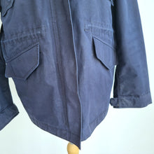 Load image into Gallery viewer, Arket Parka Jacket Navy Funnel Neck Waterproof Windproof  2-1 System Coat XS S