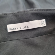 Load image into Gallery viewer, Karen Millen Pencil Skirt Black Belt Buckle High Rise Knee Length Work Y2K 8