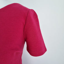 Load image into Gallery viewer, Boden Dress Shift Work Berry Pink Knee Low Back Ribbed Lined Sheath 12 Long