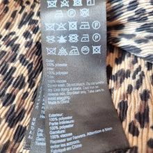 Load image into Gallery viewer, AllSaints Dress Leopard Print Tulle Kiara Linleo Party Long Sleeves Grunge Small