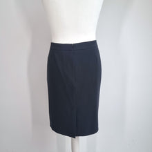 Load image into Gallery viewer, Jaeger Black Skirt Pencil UK 16 Tulip Pockets Pleated Lined Capsule Work Office