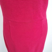 Load image into Gallery viewer, Boden Dress Shift Work Berry Pink Knee Low Back Ribbed Lined Sheath 12 Long