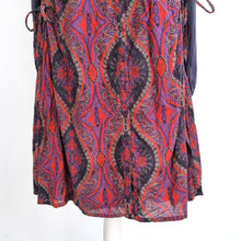 Load image into Gallery viewer, Joe Browns Dress Paisley Lace Up Sides Lined Cotton Button Down Long Sleeves 18