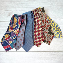 Load image into Gallery viewer, Vintage Silk Ties Bundle x6 100% Silk Mens Retro Geometric Work St Michael Lot