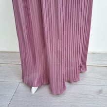 Load image into Gallery viewer, Vintage Uninhibited Dress Pleated 1970s Maxi Lilac Rare Strappy Occasion Fits 10