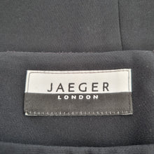 Load image into Gallery viewer, Jaeger Pencil Skirt Black Knee Length Work Office Lined Slit Suit Separates 10