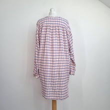 Load image into Gallery viewer, Anthropologie  Oversized Tunic Dress 14 Saturday Sunday Plaid Hi Lo Button Down
