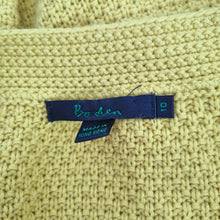 Load image into Gallery viewer, Boden Cardigan Yellow Knit Buttons Retro Cotton Angora Cashmere Chunky Retro 10