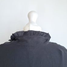 Load image into Gallery viewer, Monsoon Midi Dress Black Large Aurelia Long Sleeve Ruffle NEW Bow Party Gothic