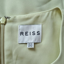 Load image into Gallery viewer, Reiss Dress Cocktail Pastel Lime Green Nipped Waist Lined Hedy Occasion Size 10