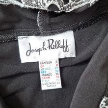 Load image into Gallery viewer, Joseph Ribkoff Dress Black Grey Long Sleeves Skater Cowl Neck Jersey Work UK 8