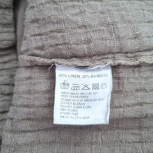 Load image into Gallery viewer, Sahara Midi Dress Beige Small Linen Bamboo Sheath Pockets Casual Slit Artisan