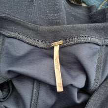 Load image into Gallery viewer, Free People Constellation Top Long Puff Sleeves Navy Blue Sparkly Corset XS