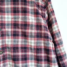 Load image into Gallery viewer, Fat Face Men's Shirt Pink Check 100% Cotton Long Sleeve Button Medium Plaid