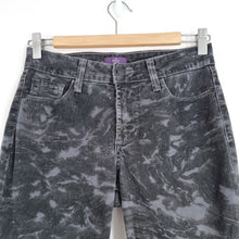 Load image into Gallery viewer, NYDJ Jeans Skinny Camouflage Print Grey Black Low Rise Slimming Shaping UK 4 US0