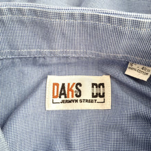 Load image into Gallery viewer, Daks Mens Dress Shirt 16'' 41cm Blue 100% Cotton Long Sleeves Double Cuff Smart