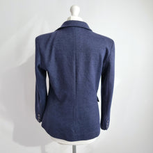 Load image into Gallery viewer, M&S Autograph Blazer Wool Blend Jacket UK 10 Navy Smart Tailored Office Classic