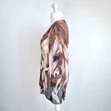 Load image into Gallery viewer, Simply Irresistible Beach Coverup Tunic Dress 2XL Paisley Print Boho Summer Top