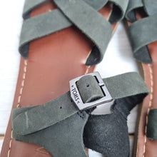 Load image into Gallery viewer, TOMS Women’s Flat Sandals UK 3 EU 34.5 Black Leather Upper Fishermen Summer