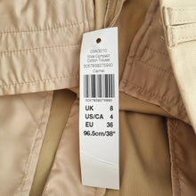 Load image into Gallery viewer, Long Tall Sally Trousers NEW UK 8 L38 Camel Wide Leg Dress Pants Cotton Stretch